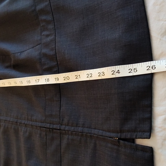 Amanda Smith Blazer Jacket Gray Size 22 W Zip Front Long Sleeve  Classic Office - Picture 12 of 12